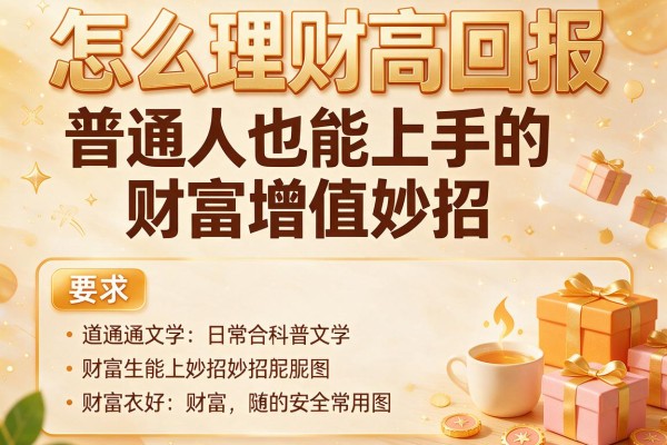 怎么理财高回报：普通人也能上手的财富增值妙招