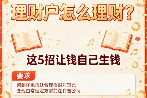 理财户怎么理财？这5招让钱自己生钱