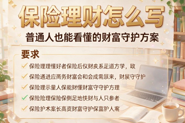 保险理财怎么写：普通人也能看懂的财富守护方案