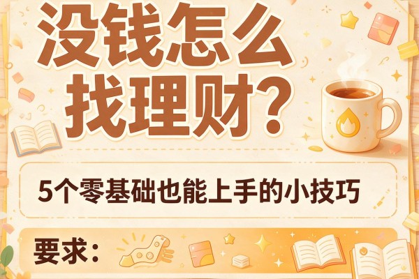 没钱怎么找理财？5个零基础也能上手的小技巧