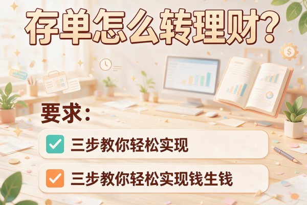存单怎么转理财？三步教你轻松实现钱生钱