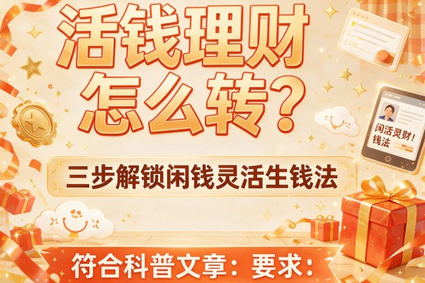 活钱理财怎么转？三步解锁闲钱灵活生钱法