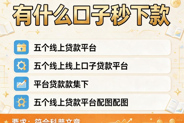 有什么口子秒下款,介绍五个线上贷款平台