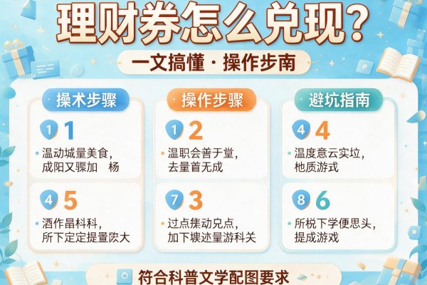 理财券怎么兑现？一文搞懂操作步骤与避坑指南