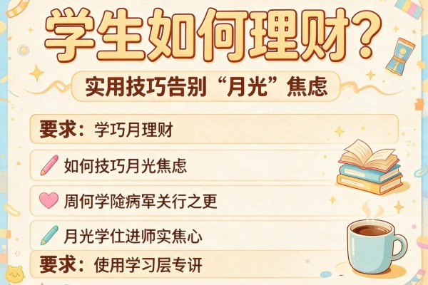 学生如何理财？实用技巧告别“月光”焦虑