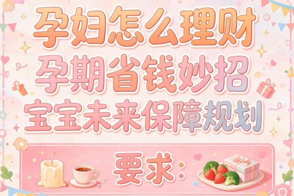 孕妇怎么理财：孕期省钱妙招与宝宝未来保障规划