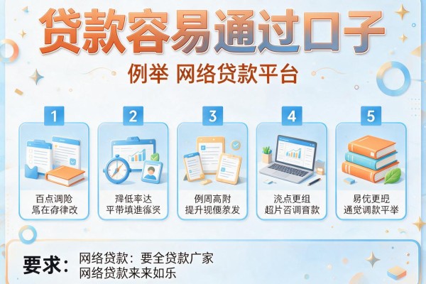 贷款容易通过口子，例举5个网络贷款平台