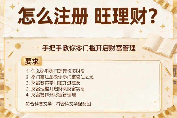 怎么注册旺理财？手把手教你零门槛开启财富管理