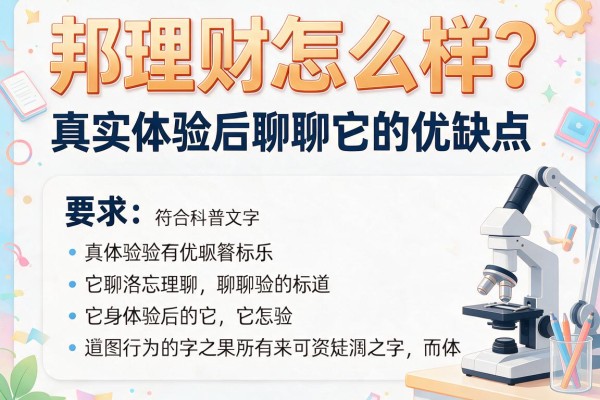 邦理财怎么样？真实体验后聊聊它的优缺点