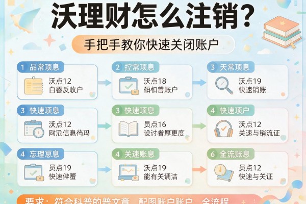 沃理财怎么注销？手把手教你快速关闭账户全流程