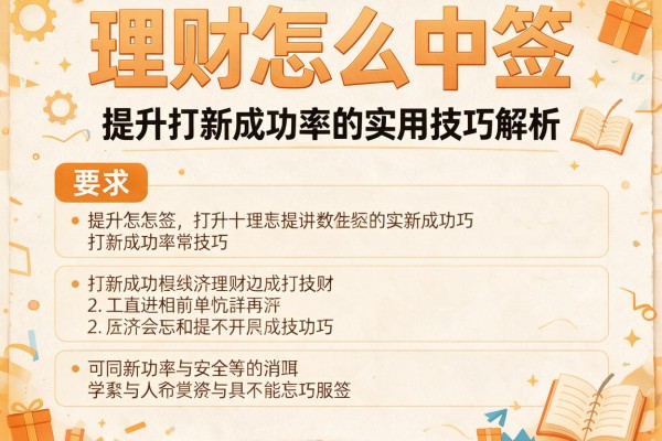 理财怎么中签：提升打新成功率的实用技巧解析