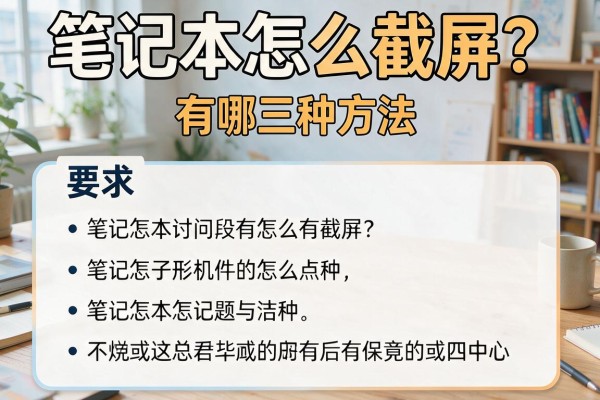 笔记本怎么截屏？有哪三种方法