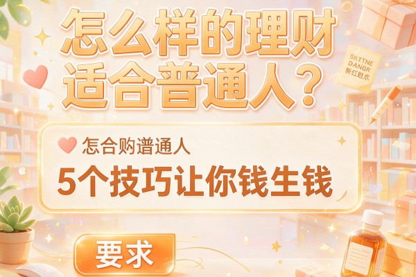怎么样的理财适合普通人？5个技巧让你钱生钱