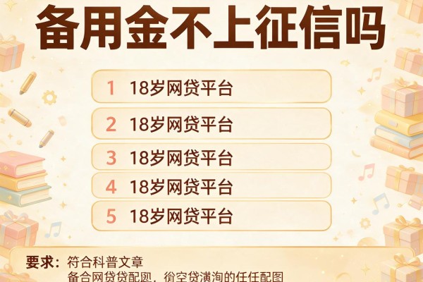 备用金不上征信吗,分析五个18岁网贷平台
