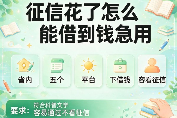 征信花了怎么能借到钱急用，省内五个平台借钱容易通过不看征信