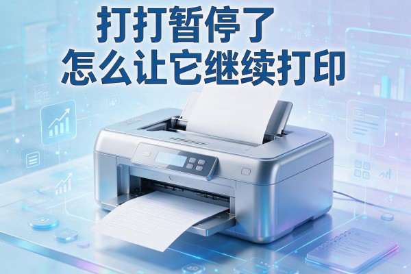 打印机暂停了怎么让它继续打印