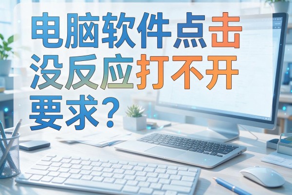 电脑软件点击没反应打不开？