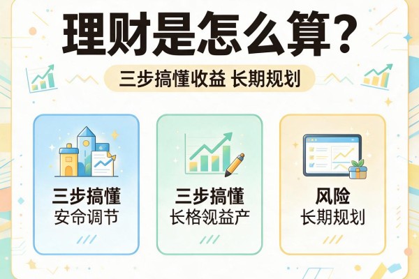 理财是怎么算？三步搞懂收益、风险与长期规划
