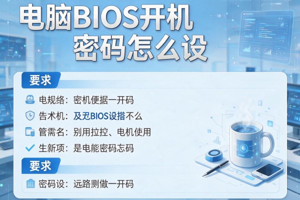 电脑BIOS开机密码怎么设？