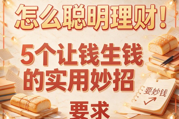 怎么聪明理财：5个让钱生钱的实用妙招