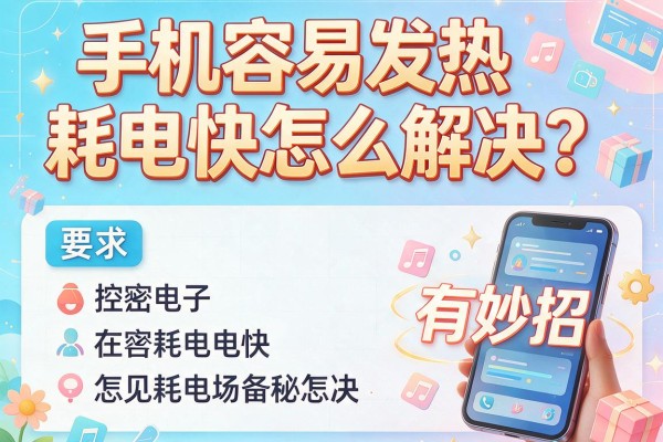 手机容易发热耗电快怎么解决?有妙招