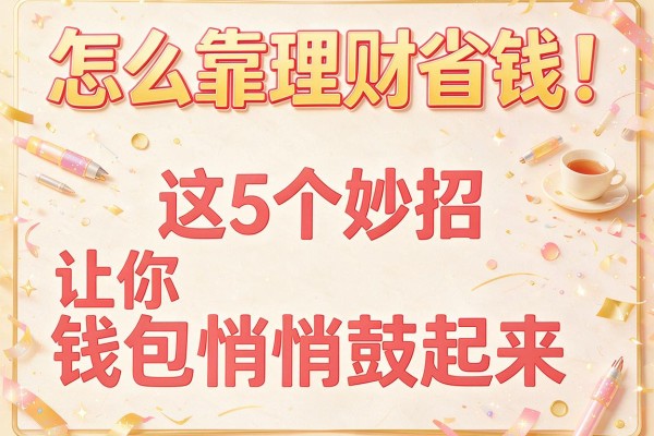 怎么靠理财省钱：这5个妙招让你钱包悄悄鼓起来