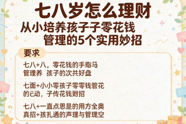 七八岁怎么理财从小培养孩子零花钱管理的5个实用妙招
