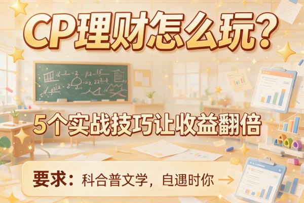 CP理财怎么玩？5个实战技巧让收益翻倍