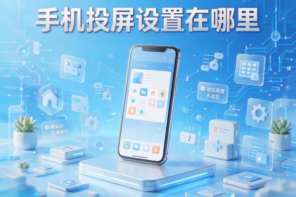 手机投屏设置在哪里？