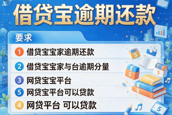 借贷宝逾期还款，阐述5家网贷平台可以贷款
