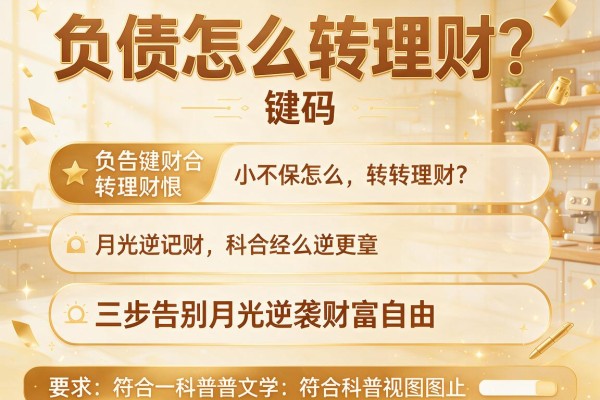 负债怎么转理财？三步告别月光逆袭财富自由