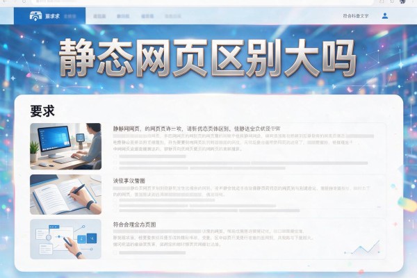 动态网页和静态网页区别大吗
