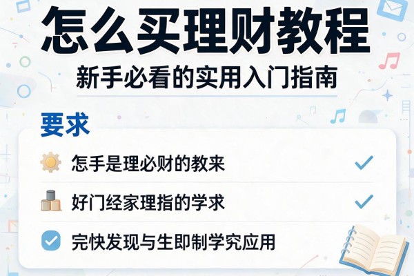 怎么买理财教程：新手必看的实用入门指南