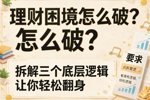 理财困境怎么破？拆解三个底层逻辑让你轻松翻身