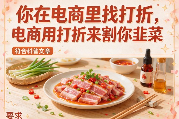 你在电商里找打折,电商用打折来割你韭菜