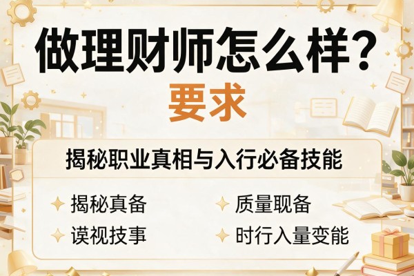 做理财师怎么样?揭秘职业真相与入行必备技能