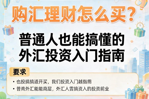 购汇理财怎么买？普通人也能搞懂的外汇投资入门指南