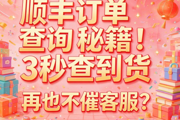 顺丰订单查询秘籍:3秒查到货,再也不催客服!