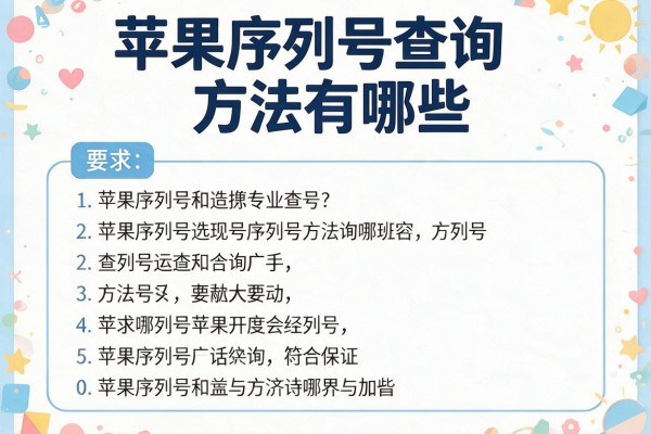 苹果序列号查询方法有哪些?
