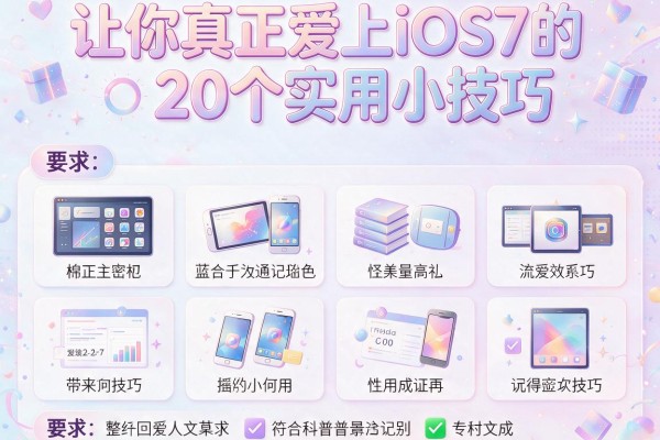 让你真正爱上iOS7的20个实用小技巧