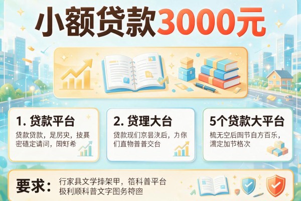 小额贷款3000元，梳理5个贷款大平台