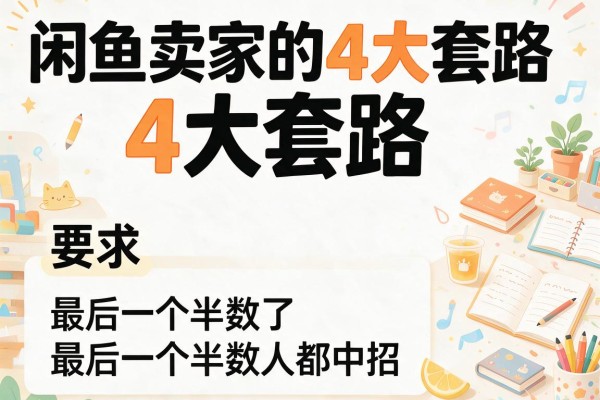 闲鱼卖家的4大套路,最后一个半数人都中招