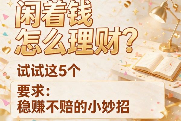 闲着钱怎么理财？试试这5个稳赚不赔的小妙招