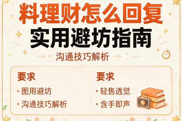 料理财怎么回复：实用避坑指南与沟通技巧解析