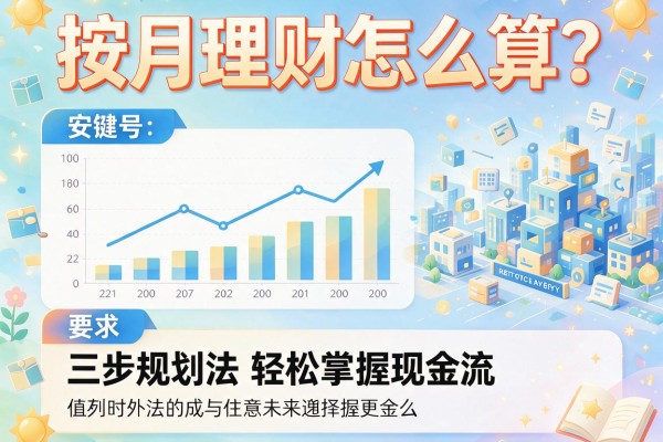 按月理财怎么算？三步规划法轻松掌握现金流