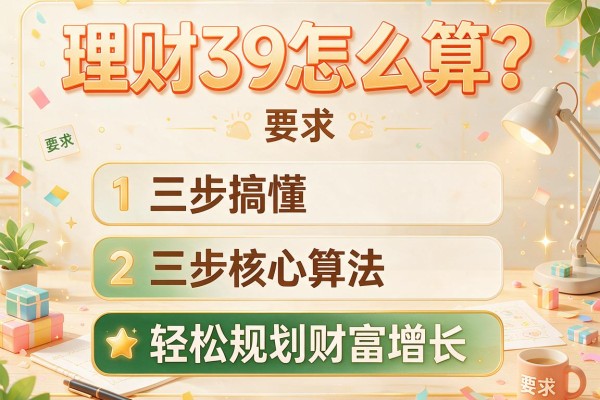 理财39怎么算？三步搞懂核心算法 轻松规划财富增长