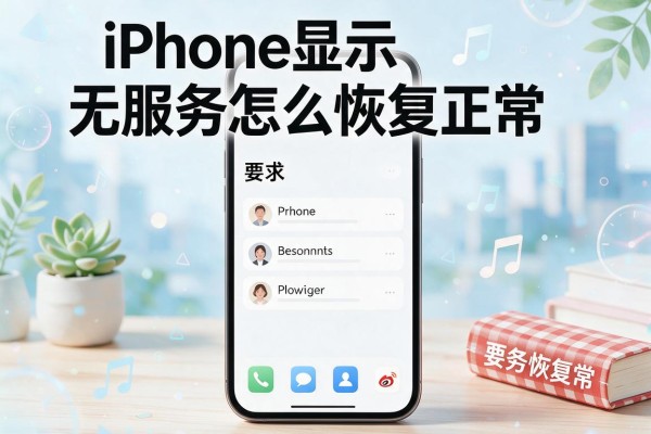 iPhone显示无服务怎么恢复正常？