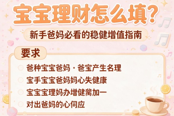 宝宝理财怎么填？新手爸妈必看的稳健增值指南