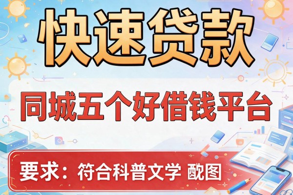 快速贷款，同城五个好借钱平台