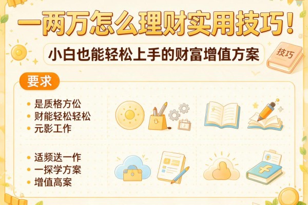 一两万怎么理财实用技巧：小白也能轻松上手的财富增值方案